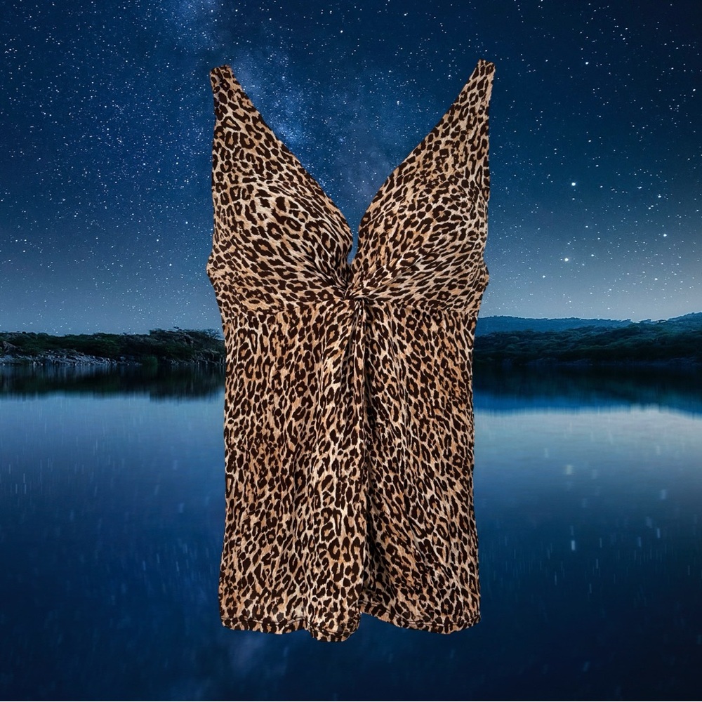 Victoria’s Secret Very Sexy Push-Up Bra Leopard Print Tank Top